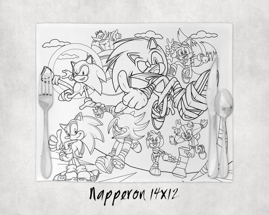 Napperon à colorier Lavable