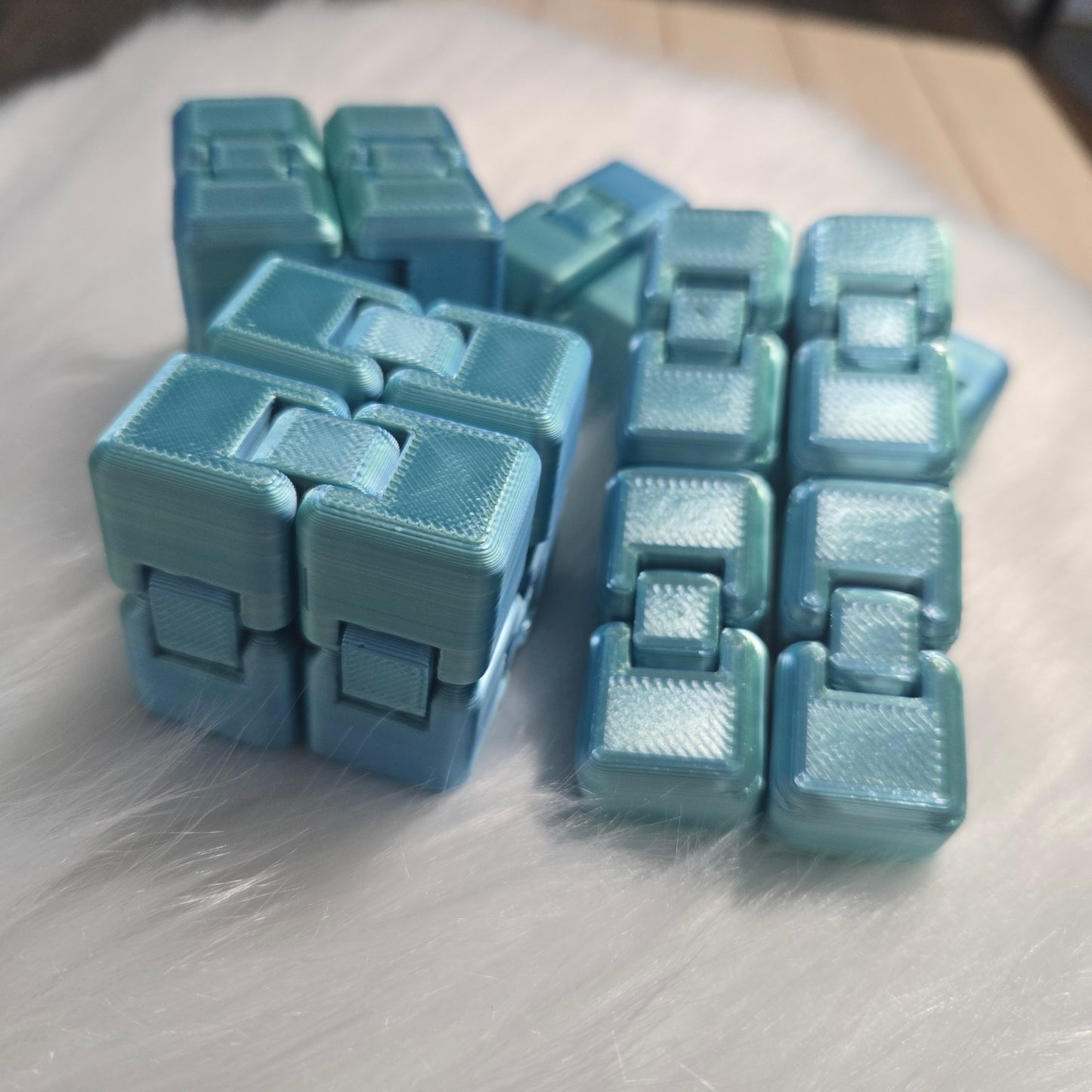 Fidget - cube infini Aqua