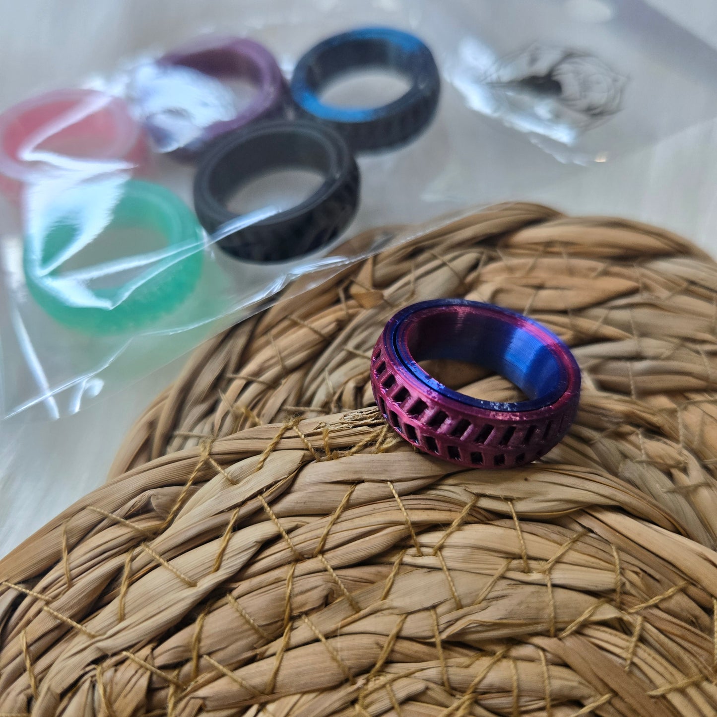 Fidget - Bagues anti stress - Paquet de 5