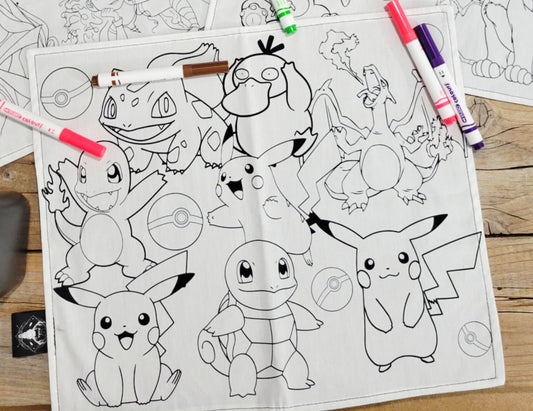 Napperon à colorier Lavable