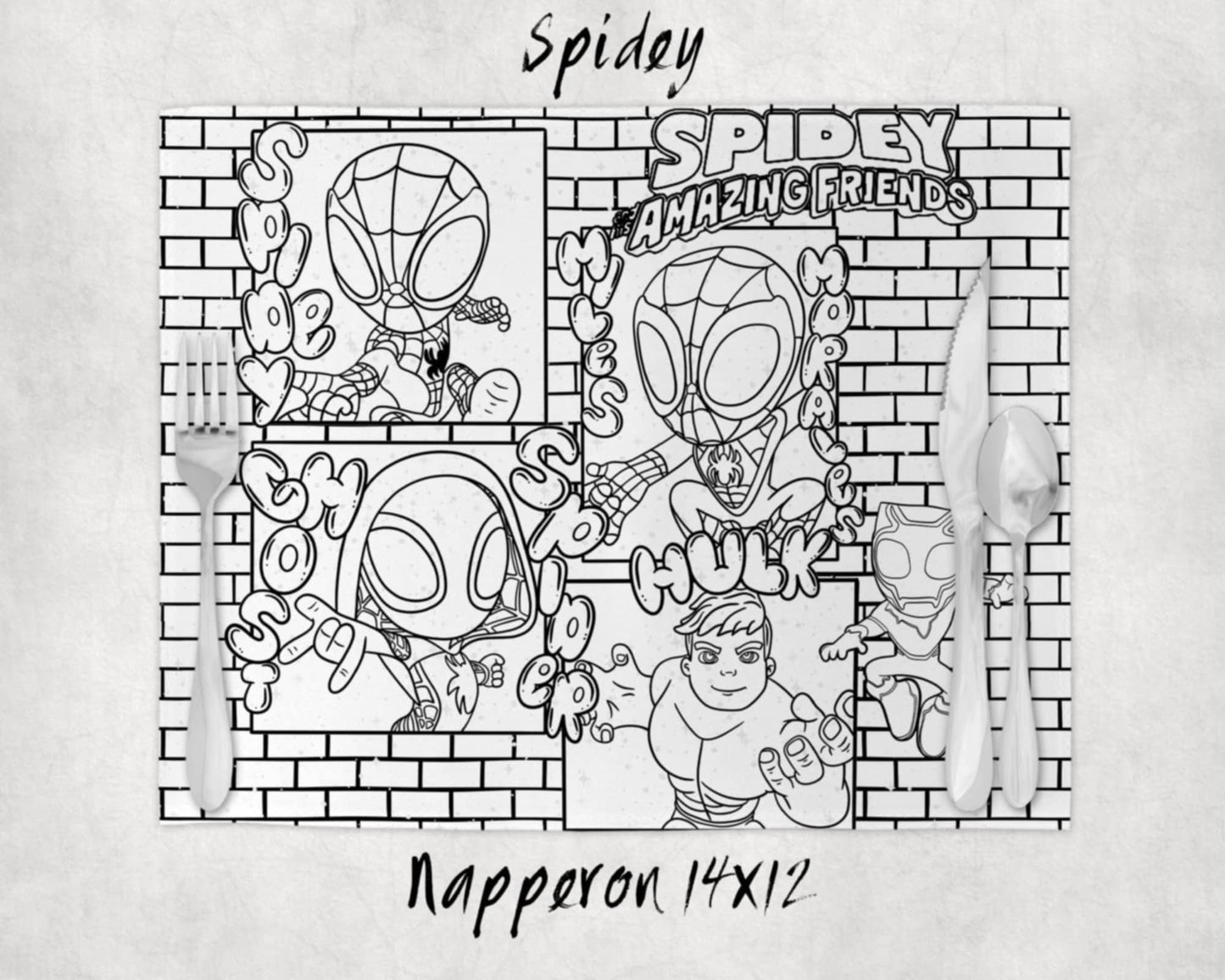 Napperon à colorier Lavable