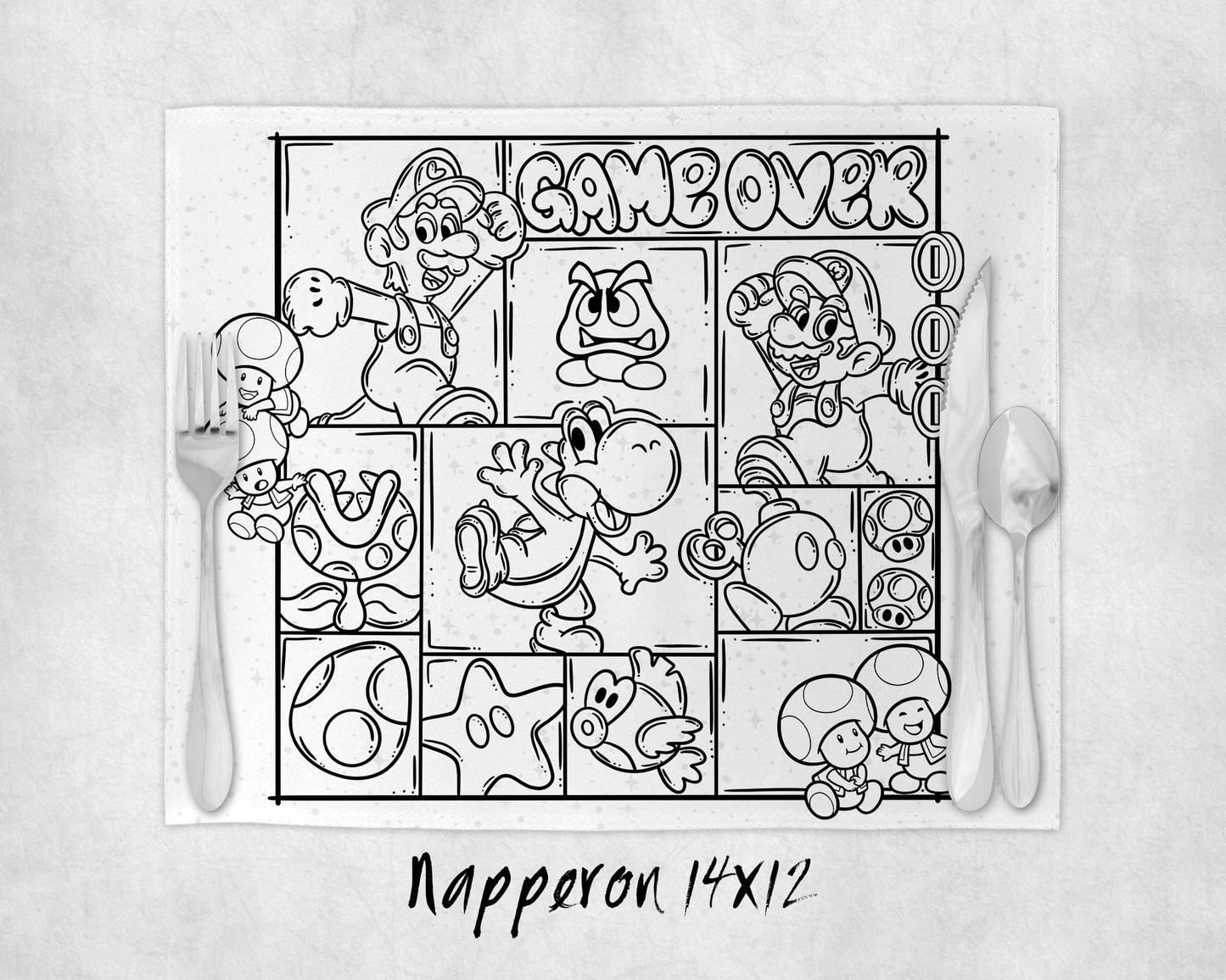 Napperon à colorier Lavable