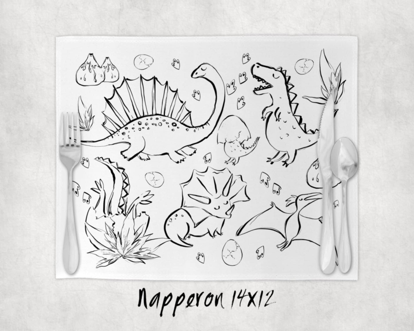 Napperon à colorier Lavable