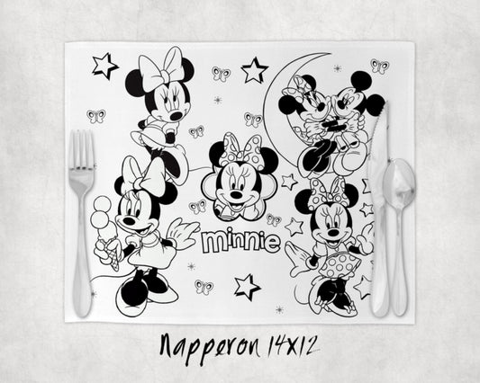 Napperon à colorier Lavable