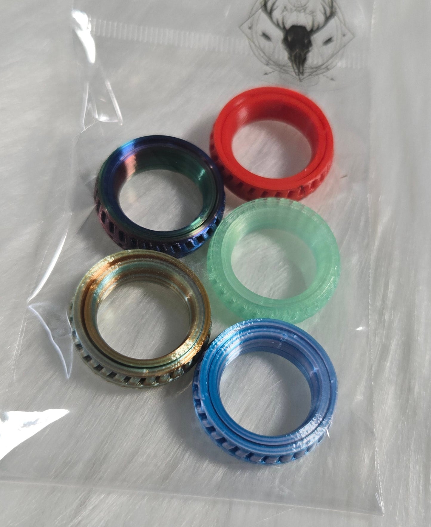 Fidget - Bagues anti stress - Paquet de 5