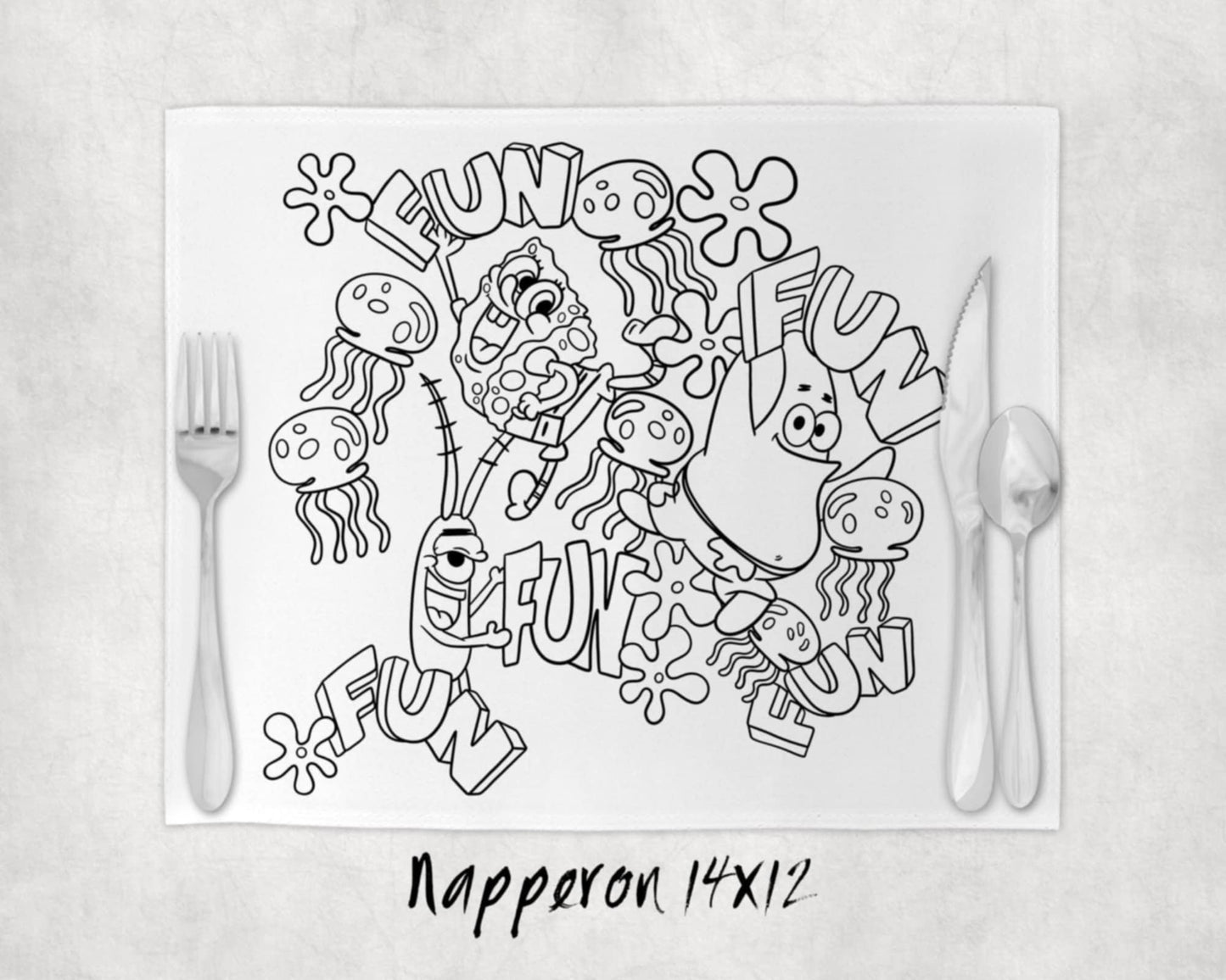 Napperon à colorier Lavable