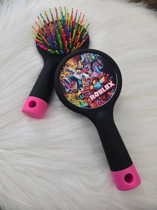 Brosse à cheveux enfant/sacoche