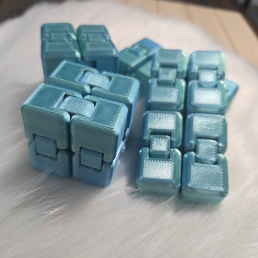 Fidget - cube infini Aqua