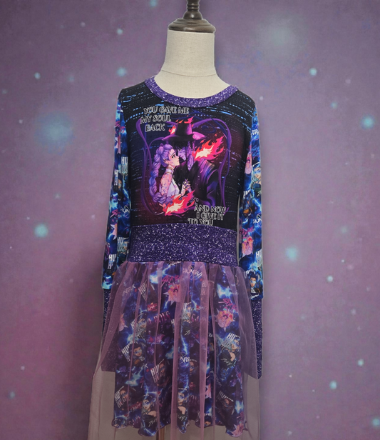 Robe 7-10ans Bambou avec ajout Tule