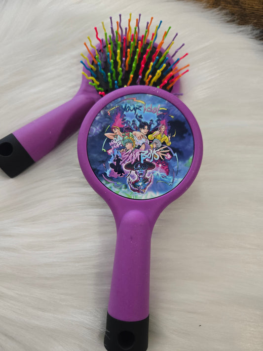 Brosse à cheveux enfant/sacoche